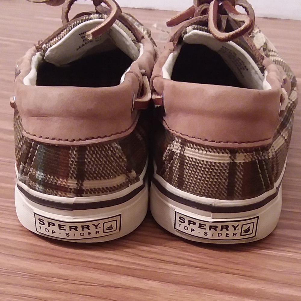 Sperry Top Sider Women's Brown Plaid Shoes 6.5 - Picture 4 of 6